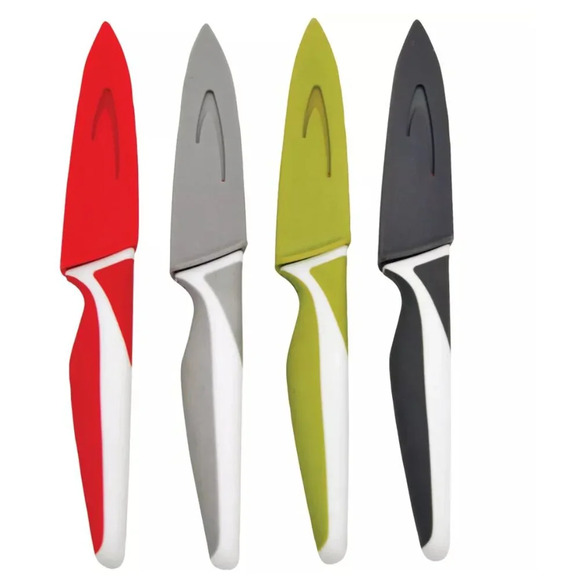 ❤️ NEW Starfrit Set of 4 Paring Knives in Multicolored - Picture 2 of 9